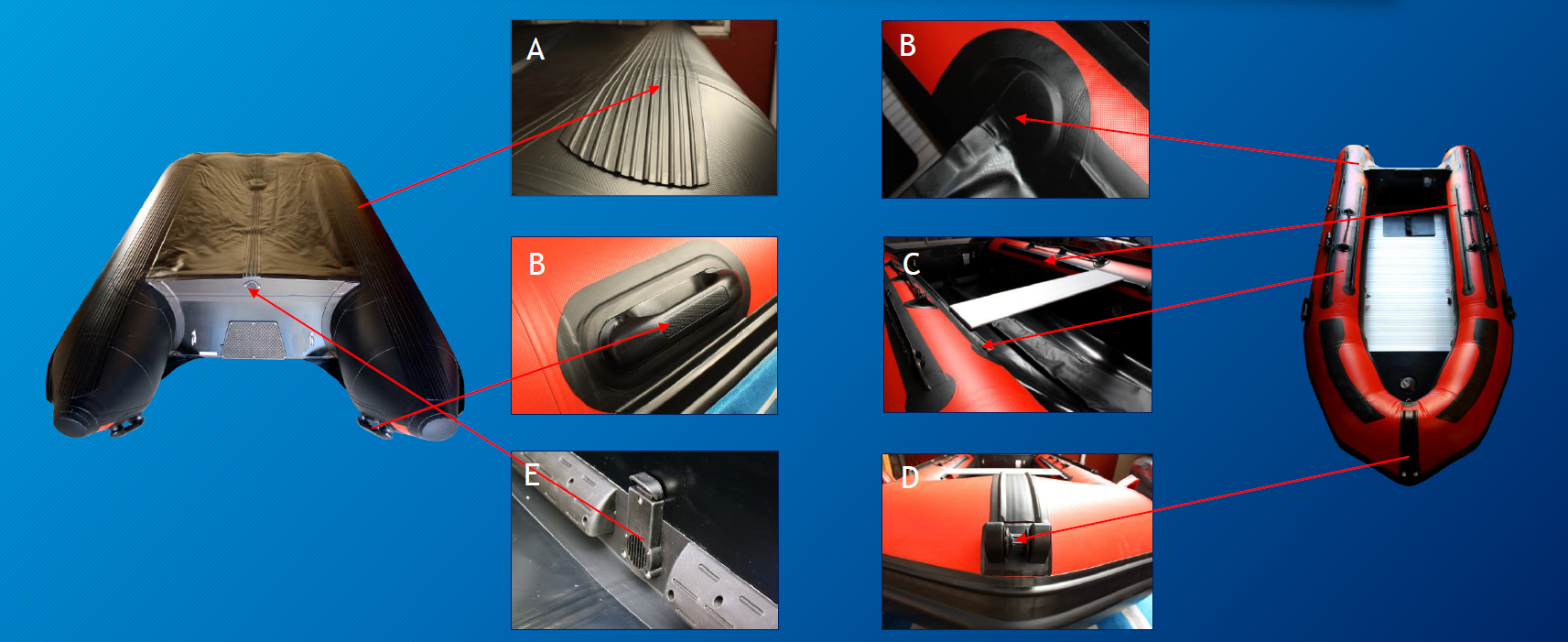 nuevos botes tipo zodiac bluebay